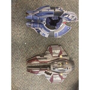 Star Wars Obi-Wan Kenobi Jedi Starfighter Ships Saga Collection 2004 Hasbro Lot